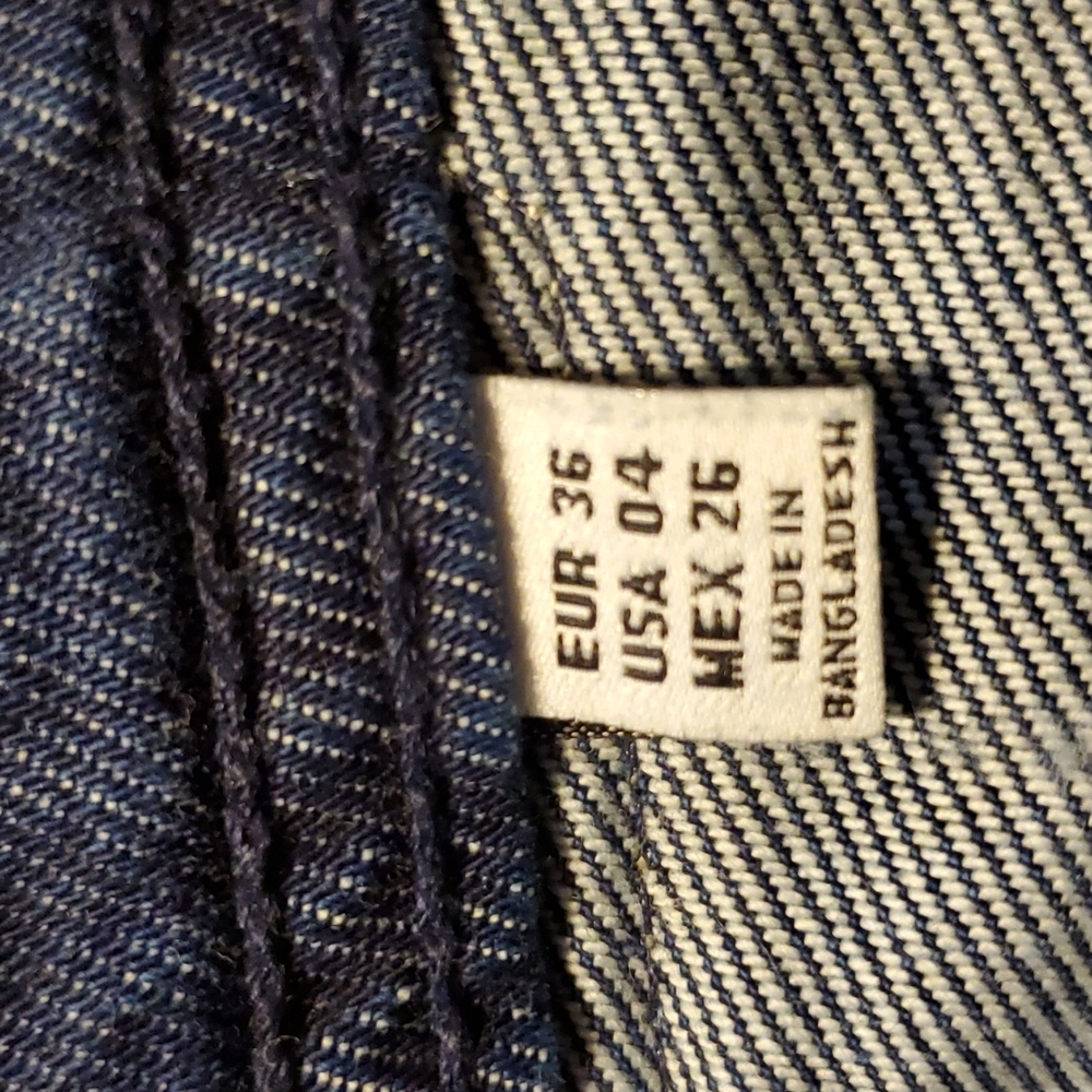 ZARA Trafaluc Denim Makers Women's Wide Leg Capri Pants - Size 4 - Picture 9 of 10